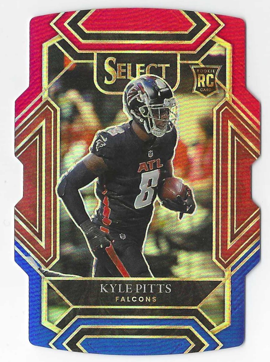 2021 PANINI SELECT KYLE PITTS CLUB LEVEL RED & BLUE PRIZM DIE CUT RC #246
