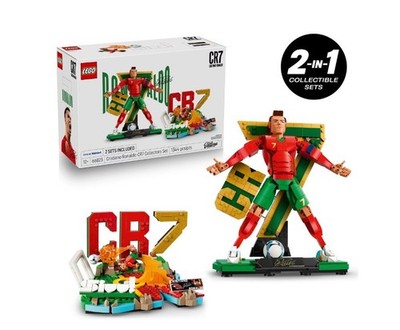 LEGO Editions Cristiano Ronaldo CR7 Collector's Set Co-Pack 66823 - Brand New