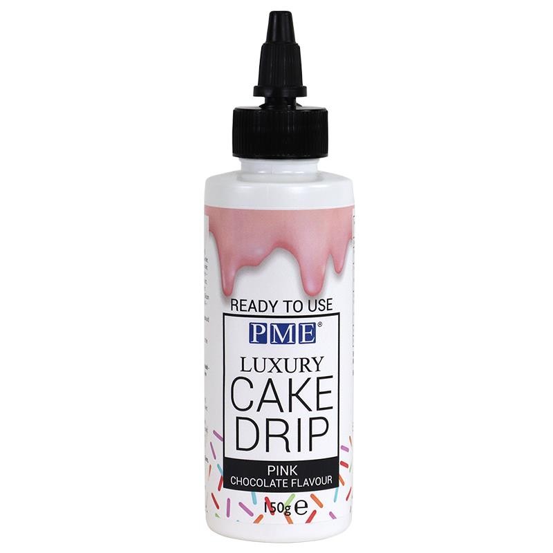 Milk Chocolate Drip Cake Drizzle Edible PME Pink 150g Icing Decoration - Image 4