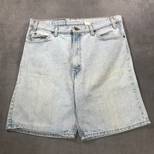 Vintage Levi's Jean Shorts Mens 38 Light Wash 550 Relaxed Orange Tab Grunge 90s