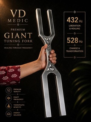 DNA Key 528 Hz & 432 Hz Giant Tuning Fork   Big Size Sound Healing Frequency