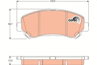 1 X Bremsbelagsatz BremsbeläGe TRW GDB3467 FüR Nissan