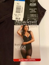 NWT Miraclesuit Shapewear Singlette 2781 Black Extra Firm Control XL