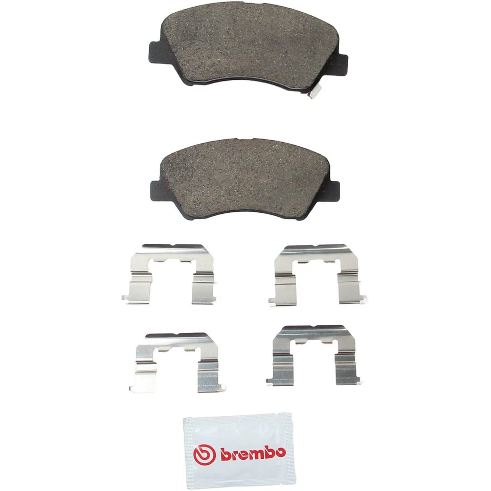 Комплект передних и задних керамических тормозных колодок Brembo для Hyundai Accent Kia Rio 2012-2017 - Изображение 2 из 4