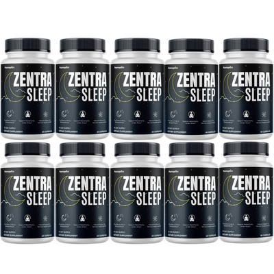 Zentra Sleep Support Supplement w/ Melatonin, Magnesium Calm Relax (10 Bottles)