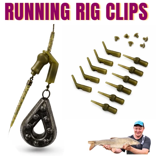 Attacco Per Piombo Da Pesca Lead Clip Carp Fishing - 10 Pezzi, Antigroviglio, Rilascio Sicuro In Caso Di Incaglio, Adatto A Piombi Fino A 5 Once