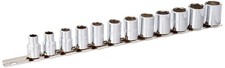 3/8" Drive 12 Piece Metric Socket Set - 6 Point
