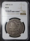 1889 CC MORGAN SILVER DOLLAR NGC VG8 KEY DATE CARSON CITY