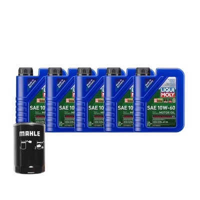 5L Liqui Moly RaceTech GT1 10W-60 Mahle Oil Change Kit for VW Vanagon MV 2.1L