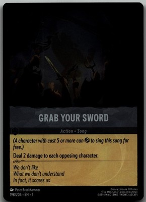 Grab Your Sword foil Rare The First Chapter 198/204 NM