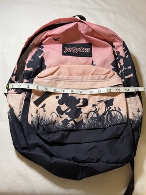 ebay disney jansport backpacks Jansport Disney Minnie Bicycle Backpack Pink/black