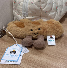 Jellycat Amuseables Baguette Bread Plush Bag Charm Keychain NWT Dust Bag 2026
