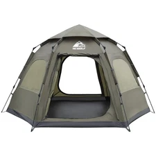 Hewolf 2/3/4 Person Camping Tent - Instant Pop Up Waterproof 2 Doors Tent wit...