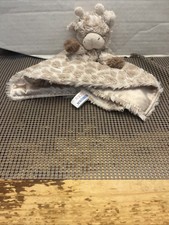 AURORA BABY NURSERY GIRAFFE SECURITY BLANKET LOVEY RATTLE SOFT BLANKEY TOY