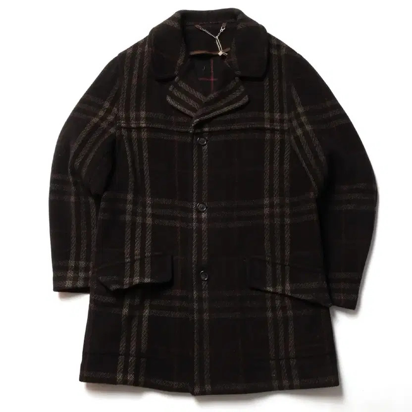 Burberry Check Wool Coat for Men - Size 100 thumbnail 6