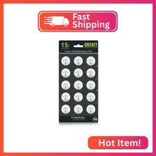 POWEROWL High Capacity CR2477 Battery (15-Pack) 3v Lithium Batteries, Leak-Free