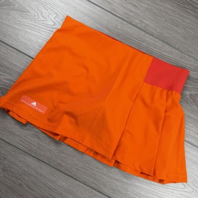 Adidas Stella McCartney Women s Pull On Athletic Tennis Golf Skort Orange Medium