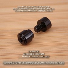 Titanium Custom Thumb Stud For 535 Benchmade Bugout Knives Screws/Hardware Kit