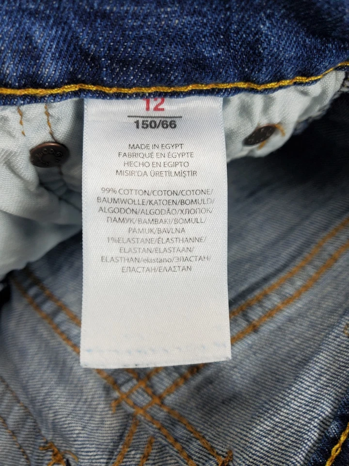 Polo Ralph Lauren Jeans Boys Size 12 Blue Denim 5 Pocket Straight Leg 26x26 - Image 4 of 4