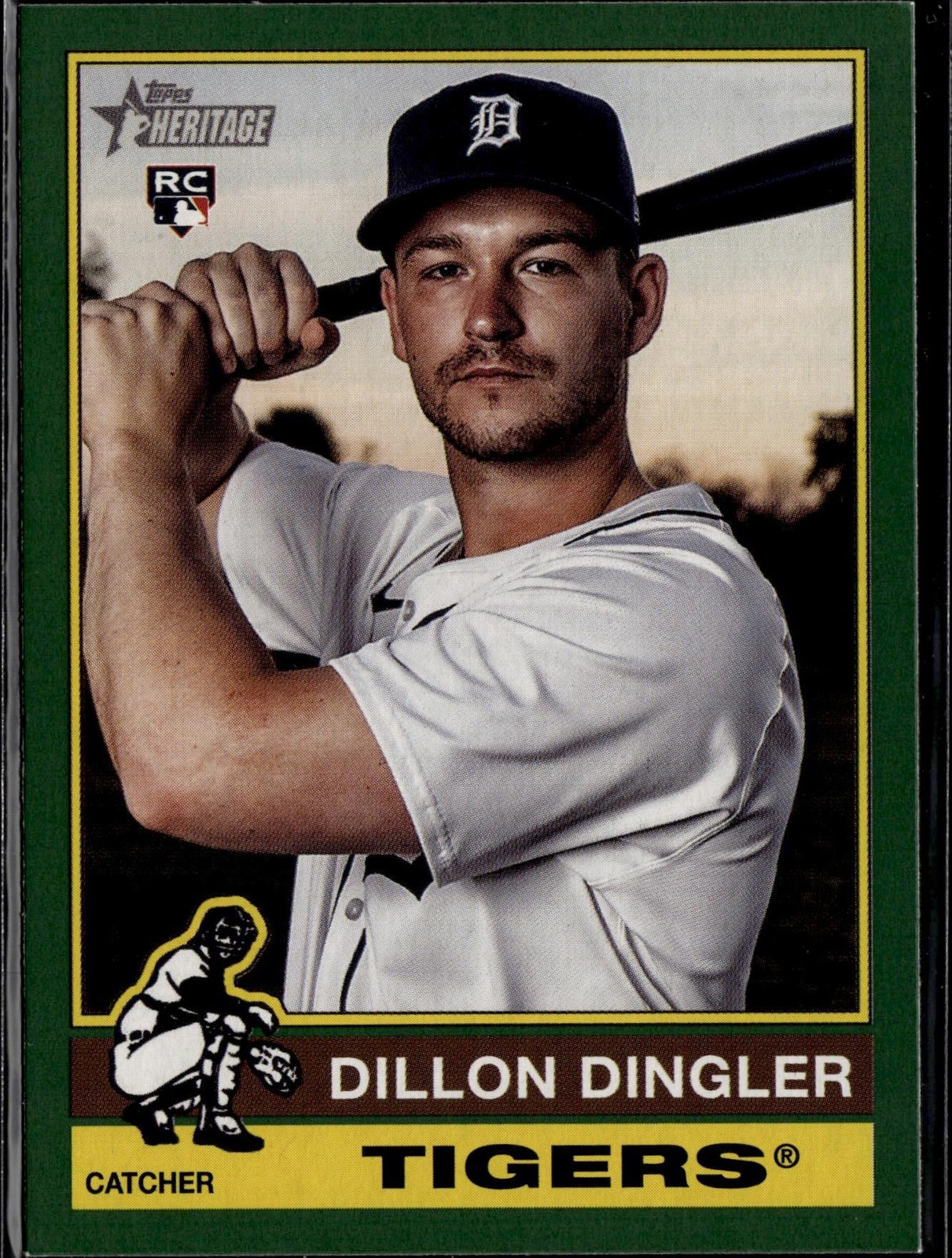 2025 Topps Heritage #130 Dillon Dingler Dark Green Border