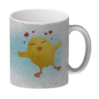 Frohe Ostern Glitzer-Kaffeebecher Mit Lustigem KüKen