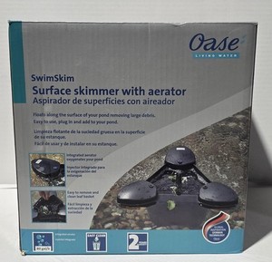 Oase SwimSkim Surface Skimmer With Aerator Floating Pond Filter Black Germany