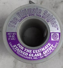 CANFIELD ULTIMATE SOLDER 16oz One Pound 63/37 Tin/Lead- Stained Glass Supplies