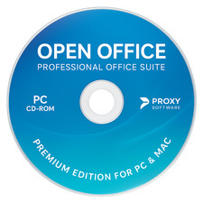 OpenOffice Premium Edition for Windows PC – CD/DVD or USB 16GB + PDF Editor