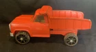 Vintage 1970's Tonka dump truck-orange; pressed steel