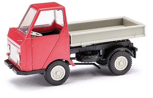 Busch 210003603 - 1/87 / H0 Multicar M22 Three-Sided Tipper - Red - New