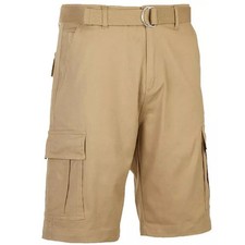 Blu Rock Men's Khaki Flex Stretch Cargo Shorts Size 34 NWT