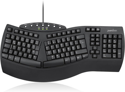 Perixx PERIBOARD-512 Ergonomische Tastatur QWERTZ mit Geteiltem Tastenfeld USB