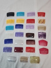 Vintage Lot Of 27 Retro Hair Combs Side Combs Hong Kong France USA