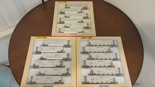 3x tolvas Walthers Gold HO Bethgons (paquete de 6) BNSF (barra de alimentación) 932-40409 | Condition: New