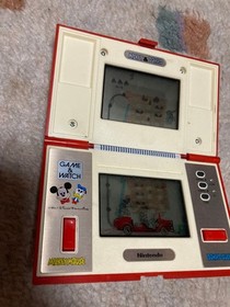 Nintendo Game and Watch Mickey & Donald DM-53 Handheld Multi Screen 1982 s1524M