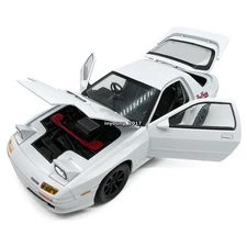 1/24 Mazda RX-7 FC3S Model Toy Car Diecast Toy Vehicle for Kids Adults White