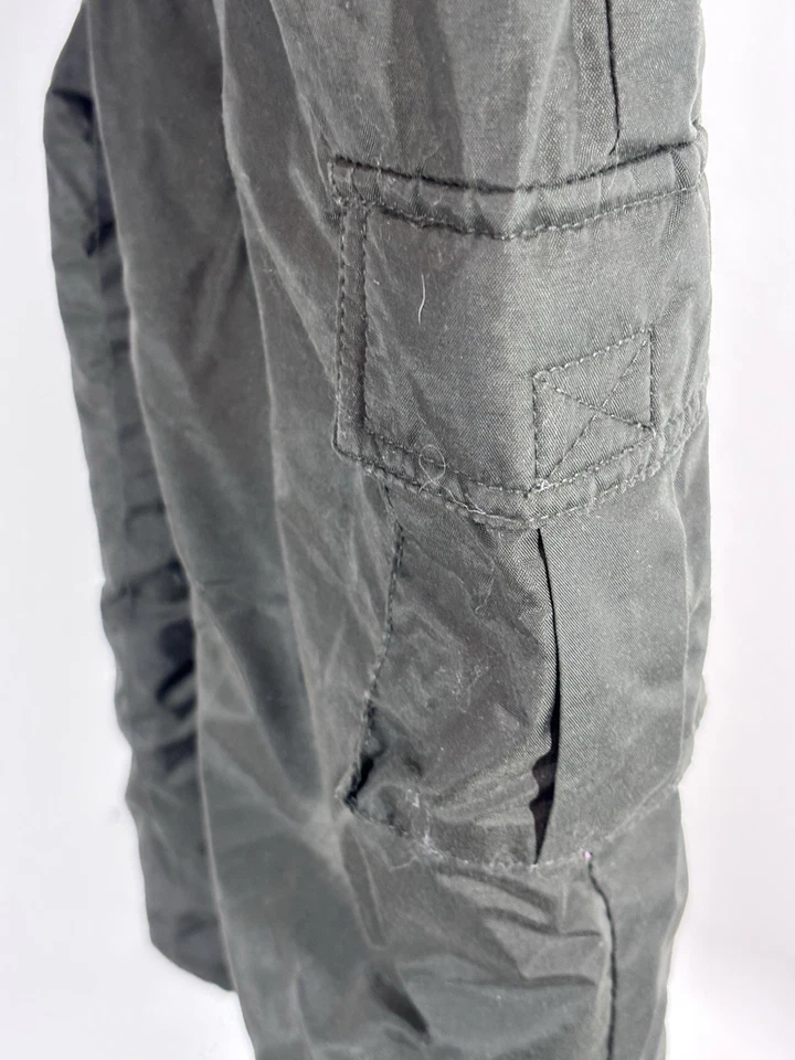 OshKosh B'Gosh M Babero Overall Pantalones de Nieve Verde Oliva Bolsillos de Carga Invierno Exterior Foto 4 de 4