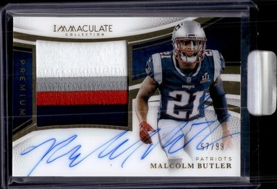 PPA-MBR Malcolm Butler Premium Patch Autographs #/99