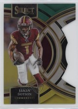 2023 Panini Select Premier Level Green & Yellow Prizm Die-Cut Jahan Dotson 0i4k