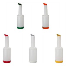 Save and Pour Bottle 946ml Quart Juice Cocktail Pourer with Spout Lid Reusable