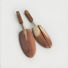 Friedmans Shoes Aromatic Cedar Shoe Trees Split Toe Brass Hardware Mens Size XL