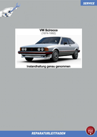 PDF VW Scirocco 2 (86-92) Reparaturanleitung Instandhaltung Inspektion