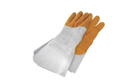 TWO Pair of TIG Grain Deerskin Back Hand Patch Welding Gloves, Size 2XL