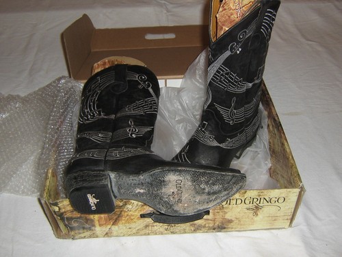 Vintage Old Gringo Violina boots 13" ladies sz.11, B width in Box, pre-owned - Picture 5 of 21