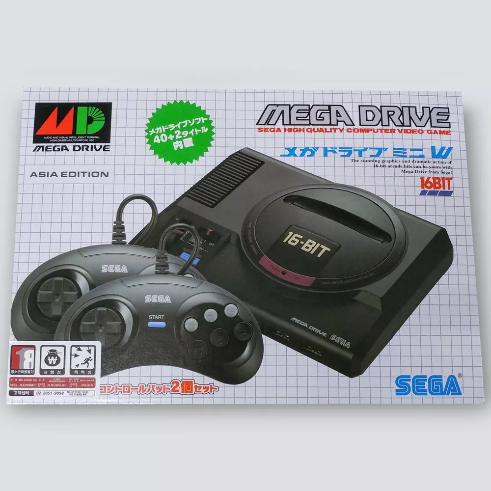 SEGA Mega Drive Mini W 16 Bit Classic Game - Korean English