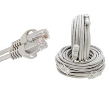 CAT5e Ethernet Patch Cable RJ45 LAN Internet Cable Gray 1.5FT-20FT Multipack LOT