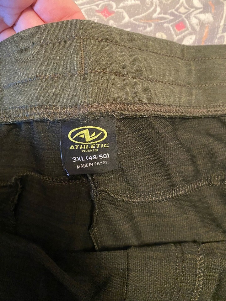 BRAND NEW Athletic Works Men's Moisture Wicking Pants Blue Size 3xl new