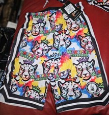 Flow Society Boys Small Attack Short Cheetah Rainbow Splatter NWT S Shorts