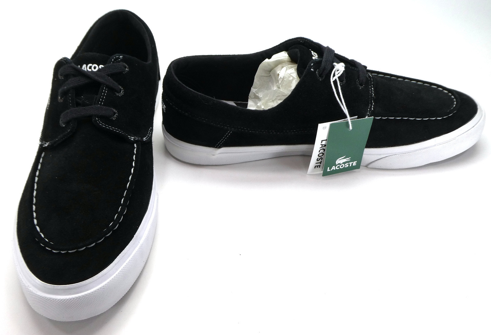 LaCoste Boat Shoes Navier 4 Suede Black 
