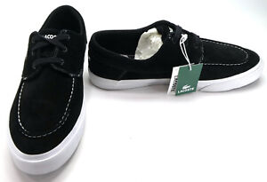 black suede boat shoes